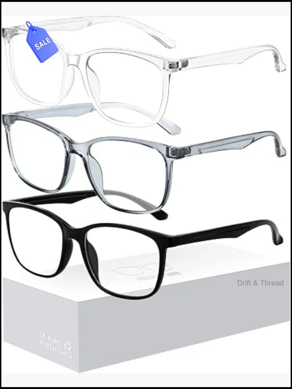 3 Pack Blue Light Blocking Glasses for Women Men Computer Reading Gaming